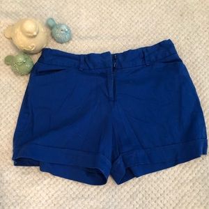 Bright blue size 8 shorts. Very soft. Like new!